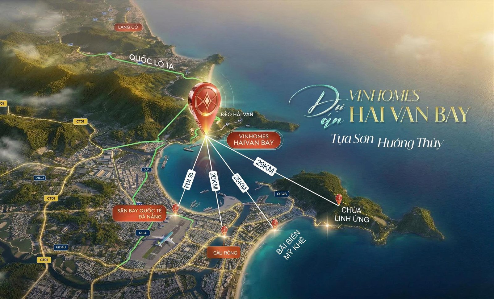 Vị trí Vinhomes Hải Vân Bay Đà Nẵng